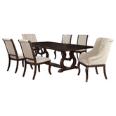 Brockway 7-piece Extension Leaf Dining Set Antique Java